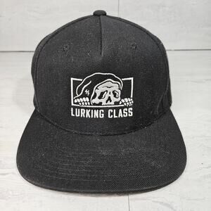 Lurking Class Hat Snapback Black Reaper Skater Streetwear